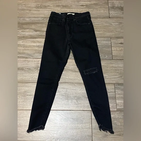Levi’s 30 Black Mile High Super Skinny Jeans - Picture 2 of 13